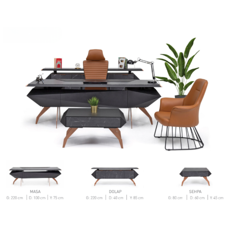 Laze Yönetici Masa Takımı - Görsel 2